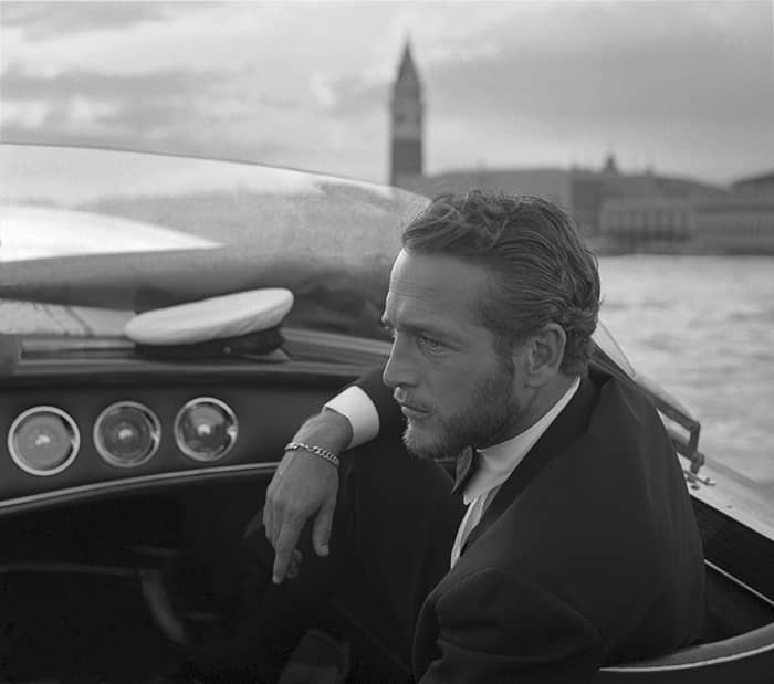 01 Jan 1963 | Paul Newman, water taxi in Venice